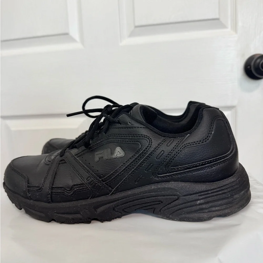 Fila Men's Black Athletic Lace-Up Sneakers